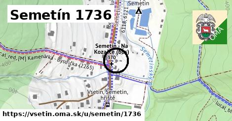 Semetín 1736, Vsetín