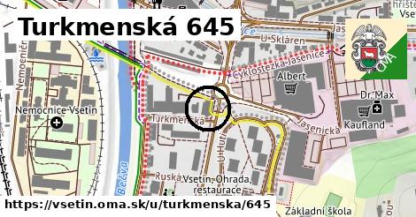 Turkmenská 645, Vsetín