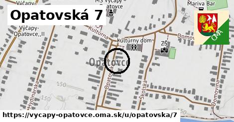 Opatovská 7, Výčapy - Opatovce