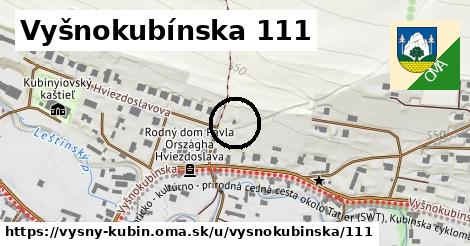 Vyšnokubínska 111, Vyšný Kubín