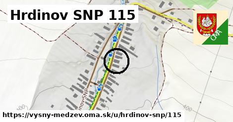Hrdinov SNP 115, Vyšný Medzev