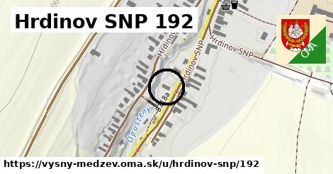 Hrdinov SNP 192, Vyšný Medzev