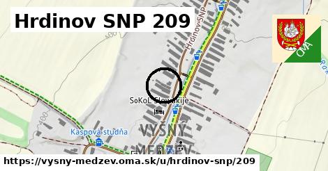 Hrdinov SNP 209, Vyšný Medzev