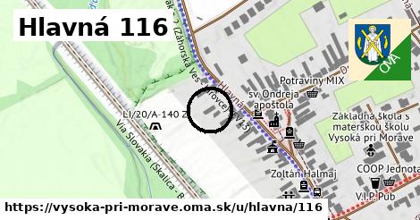 Hlavná 116, Vysoká pri Morave