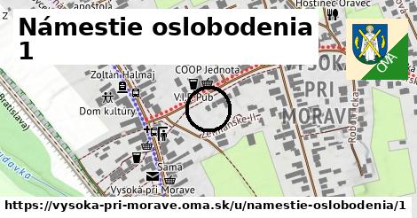 Námestie oslobodenia 1, Vysoká pri Morave