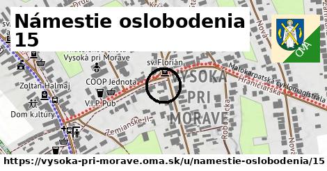 Námestie oslobodenia 15, Vysoká pri Morave