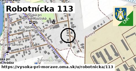 Robotnícka 113, Vysoká pri Morave