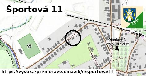 Športová 11, Vysoká pri Morave