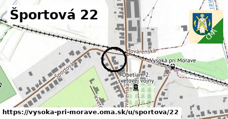 Športová 22, Vysoká pri Morave