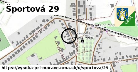 Športová 29, Vysoká pri Morave