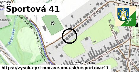 Športová 41, Vysoká pri Morave