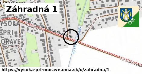 Záhradná 1, Vysoká pri Morave