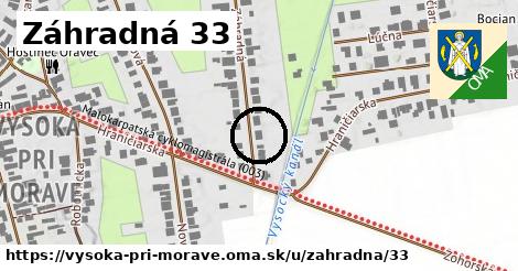 Záhradná 33, Vysoká pri Morave