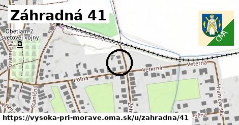 Záhradná 41, Vysoká pri Morave