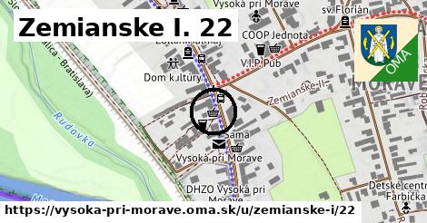 Zemianske I. 22, Vysoká pri Morave