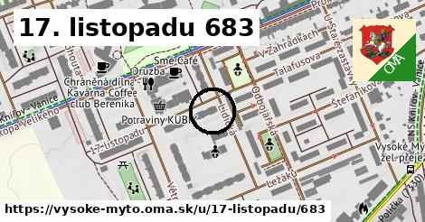 17. listopadu 683, Vysoké Mýto