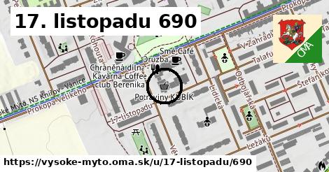 17. listopadu 690, Vysoké Mýto