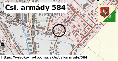 Čsl. armády 584, Vysoké Mýto