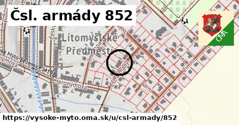Čsl. armády 852, Vysoké Mýto