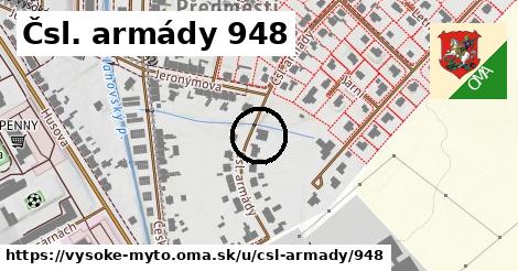 Čsl. armády 948, Vysoké Mýto