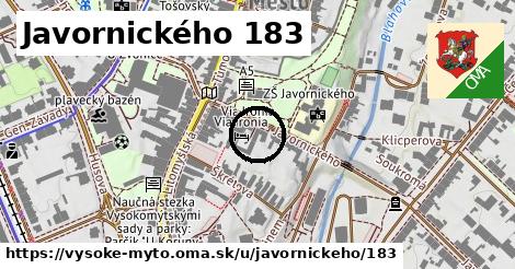 Javornického 183, Vysoké Mýto