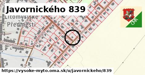 Javornického 839, Vysoké Mýto