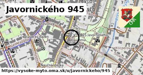 Javornického 945, Vysoké Mýto