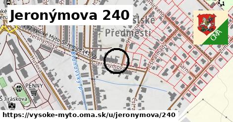 Jeronýmova 240, Vysoké Mýto