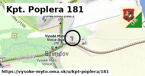 Kpt. Poplera 181, Vysoké Mýto