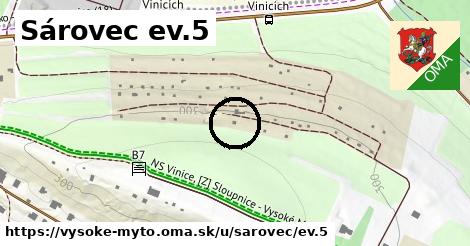 Sárovec ev.5, Vysoké Mýto