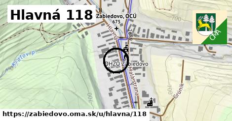 Hlavná 118, Zábiedovo