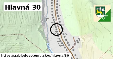 Hlavná 30, Zábiedovo