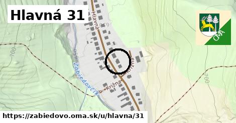 Hlavná 31, Zábiedovo