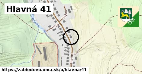 Hlavná 41, Zábiedovo