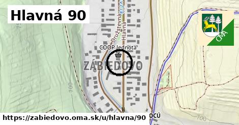 Hlavná 90, Zábiedovo