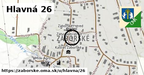 Hlavná 26, Záborské