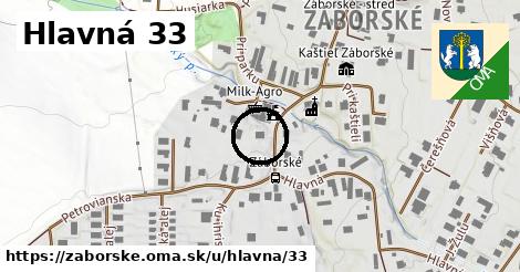 Hlavná 33, Záborské