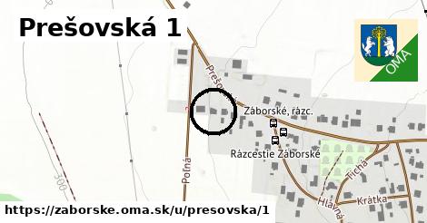 Prešovská 1, Záborské