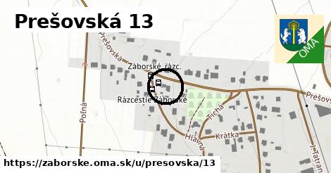 Prešovská 13, Záborské