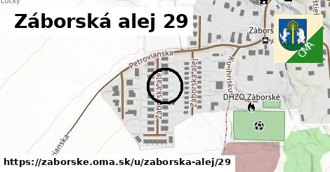 Záborská alej 29, Záborské