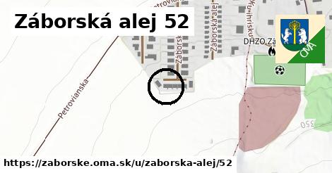 Záborská alej 52, Záborské
