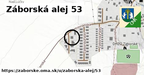 Záborská alej 53, Záborské