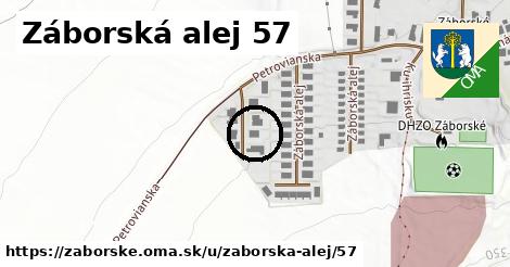 Záborská alej 57, Záborské