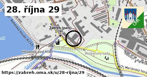 28. října 29, Zábřeh