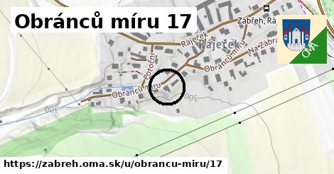 Obránců míru 17, Zábřeh