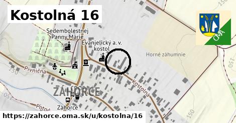 Kostolná 16, Záhorce