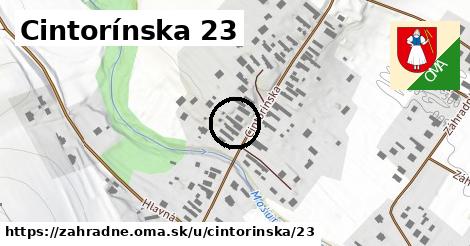 Cintorínska 23, Záhradné