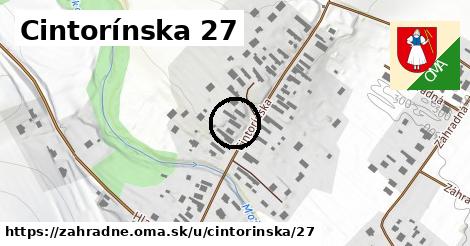 Cintorínska 27, Záhradné