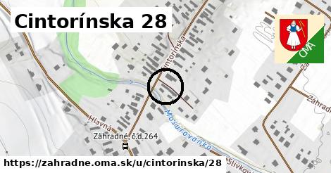 Cintorínska 28, Záhradné