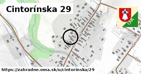 Cintorínska 29, Záhradné